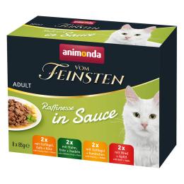 Pakiet mieszany animonda vom Feinsten Adult Raffinesse w sosie - Pakiet mieszany 1 (4 smaki, 8 x 85 g)