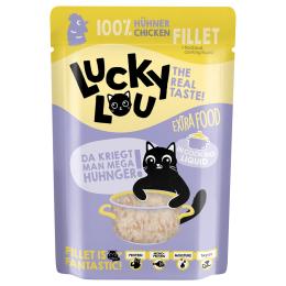 Lucky Lou Extra Food, 12 x 70 g - Filet z kurczaka w bulionie