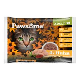 Korzystny pakiet Pawsome Adult Cat, 8 x 85 g - Kurczak