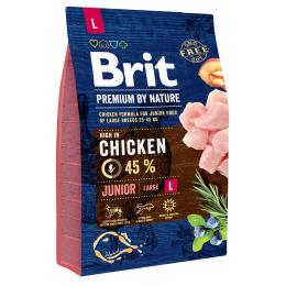 Brit Premium by Nature Junior Large Breed, kurczak - 3 kg
