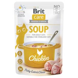 Brit Care zupa dla kotów, 15 x 75 g - Kurczak