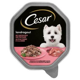 Megapakiet Cesar w tackach, 28 x 150 g - Landragout, cielęcina i indyk