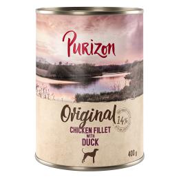Purizon Adult, 6 x 400 g - NOWOŚĆ: filet z kurczaka z kaczką, marchwią i jeżynami