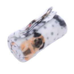 zooplus Basics przytulny koc Fleece Dogs & Dots - Dł. x szer.: 100 x 70 cm