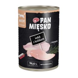 Megapakiet Pan Mięsko Cat, 36 x 400 g - Indyk z królikiem