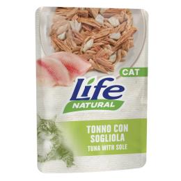 Megapakiet Life Cat Natural Adult, 24 x 70 g - Tuńczyk z solą