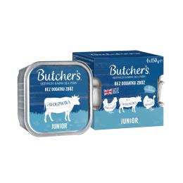 Butcher's Original, 24 x 150 g - Pakiet mieszany Junior (kurczak, wołowina, indyk)