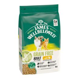 James Wellbeloved Grain Free Adult Cat Hypoallergenic, indyk - 4 kg