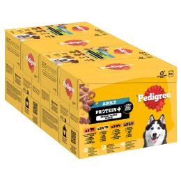 Pedigree Adult Protein Plus w saszetkach, w galarecie - 48 x 85 g (4 smaki)