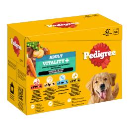 Pedigree Adult saszetki dla psów Vitality+ w sosie - 12 x 85 g (4 smaki)