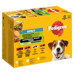 Pakiet Pedigree Adult w saszetkach -  Wybór mieszany w sosie (4 smaki), 12 x 100 g