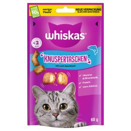 Whiskas Temptations, chrupiące poduszeczki - Łosoś, 8 x 60 g