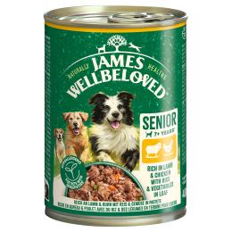 James Wellbeloved Senior Dog Hypoallergenic, jagnięcina i kurczak w pasztecie - 24 x 400 g
