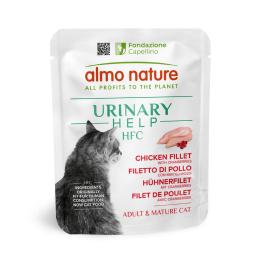 Almo Nature HFC Urinary Help, 6 x 50 g - Filet z kurczaka z żurawiną