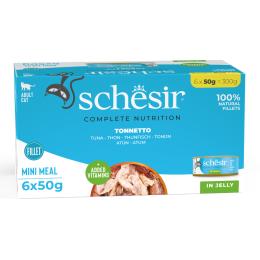 Schesir Complete Nutrition, filet w galarecie, 6 x 50 g w puszce - Tuńczyk