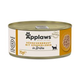Applaws w bulionie, 6 x 70 g - Pierś z kurczaka z wątróbką