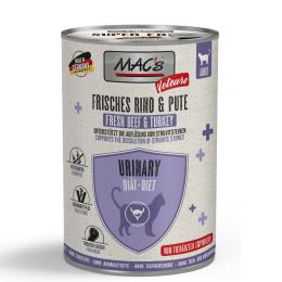 MAC's CAT Vetcare Urinary, 6 x 400 g - Wołowina i indyk
