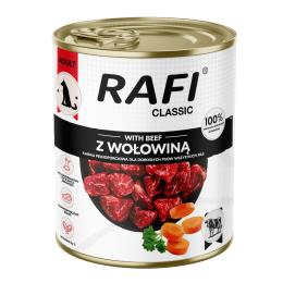 Rafi Dog Classic, 12 x 800 g - Wołowina