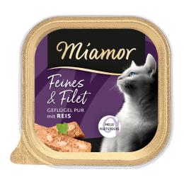 Miamor Feines & Filet, 16 x 100 g - Drób i ryż