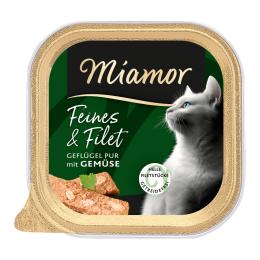 Miamor Feines & Filet, 16 x 100 g - Drób i warzywa