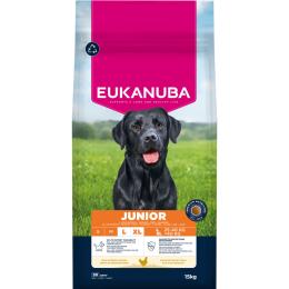 Eukanuba Premium Nutrition Junior Large & Giant Breed, kurczak - 2 x 15 kg