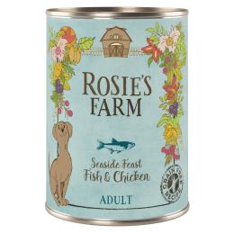 Rosie's Farm Adult, 6 x 400 g  - Ryba i kurczak