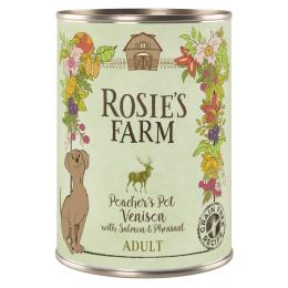 Pakiet Rosie's Farm Adult, 12 x 400 g  - Dziczyzna i bażant z łososiem