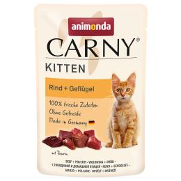 animonda Carny Kitten, 12 x 85 g - Wołowina i drób