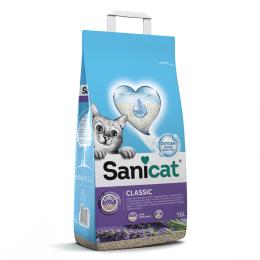 Sanicat Classic żwirek dla kota, lawenda - 2 x 16 l