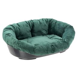Kosz Ferplast Siesta Deluxe, czarny z zieloną poszewką  - Rozmiar 8: dł. x szer. x wys.: 85 x 62 x 28,5 cm