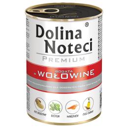 Megapakiet Dolina Noteci Premium, 24 x 400 g - Mix (jagnięcina, wołowina, indyk, kaczka)