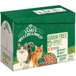 James Wellbeloved Adult Cat Grain Free, indyk - 12 x 85 g