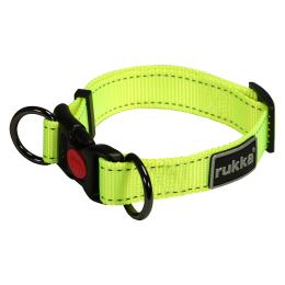Rukka® Bliss Neon obroża, żółta - Roz. L, obwód szyi: 45 - 70 cm, szer.: 30 mm