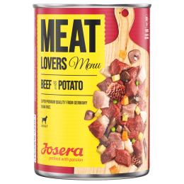 Megapakiet Josera Meatlovers Menu, 12 x 800 g - Wołowina i ziemniak (stara szata graficzna)