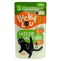Lucky Lou Adult, 16 x 125 g - Wołowina i dzik