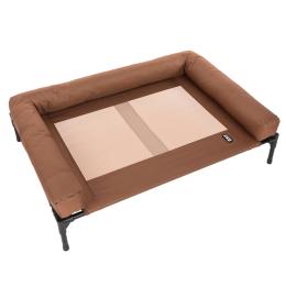 TIAKI sofa dla psa Sun Cream - Rozm. XL (dł. x szer. x wys.): 106 x 76 x 18 cm (kremowo-brązowy)