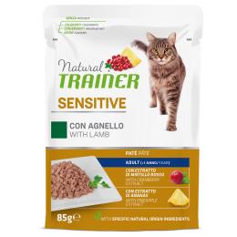 Natural Trainer Sensitive Adult, z jagnięciną - 24 x 85 g