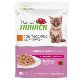 Natural Trainer Kitten & Young  - Indyk, 12 x 85 g