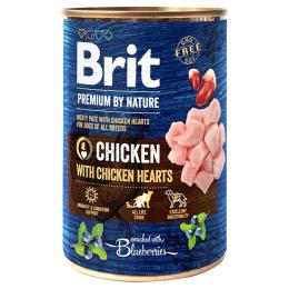 Brit Premium by Nature, 6 x 400 g - Kurczak z sercami kurzymi