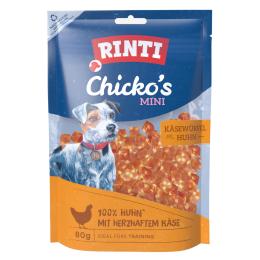 RINTI Chicko's Mini - Kostki sera i kurczak, 80 g