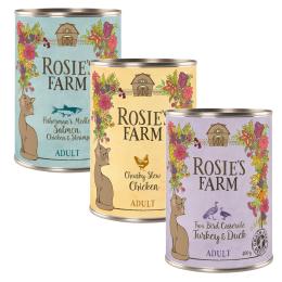 Pakiet Rosie's Farm Adult, 12 x 400 g - Mix (3 smaki)