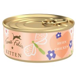 Terra Felis Kitten, 18 x 70 g - Kurczak