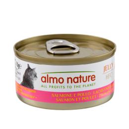 Megapakiet Almo Nature HFC Natural, 24 x 70 g - Łosoś i kurczak w galarecie