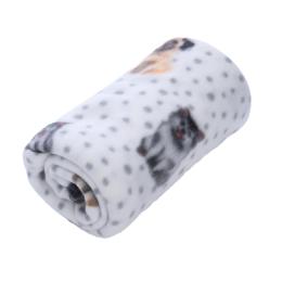 zooplus Basics przytulny koc Fleece Dogs & Dots - Dł. x szer.: 150 x 100 cm
