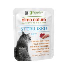 Megapakiet Almo Nature HFC Sterilised, 24 x 50 g - Kurczak z tuńczykiem