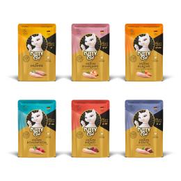 Pakiet mieszany Kitty Cat Filet in Paté, 6 x 85 g - Pakiet mieszany z kurczakiem (6 smaków)