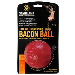 Starmark Treat Dispensing Bacon Ball - Rozmiar M: Ø 8 cm