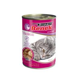 Super Benek Super Chunks, bez zbóż, 10 x 415 g - Dziczyzna w sosie