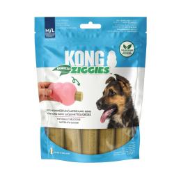 KONG Ziggies Enhanced Puppy - Rozmiar M/L: dla psów od 7 kg (2 x 227 g)