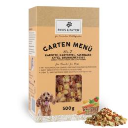 PAWS PATCH Garten Menü, dla psa - Nr 3: Marchew, ziemniak, pasternak, jabłko, rukiew wodna, 500 g